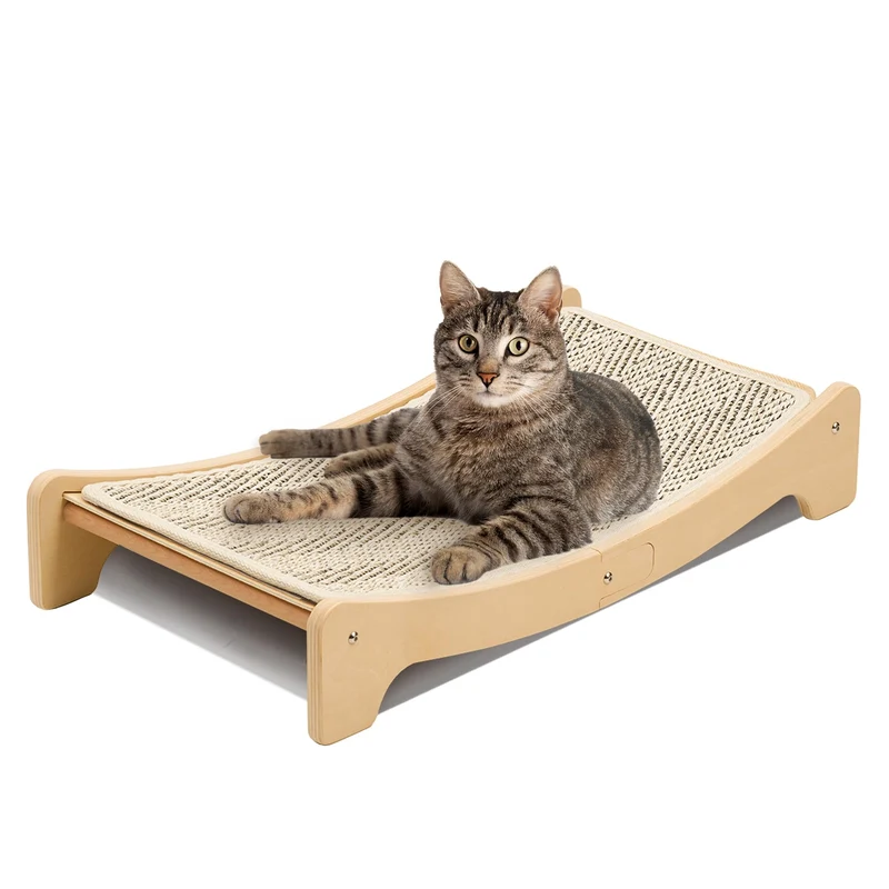 PETKARAY Planche à Griffes en Sisal Courbée – Griffoir Large pour Chat Intérieur et Coin Détente
