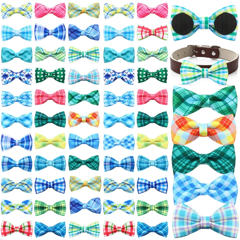 Silkfly 60 Noeuds Plaid pour Collier de Chien – Accessoires Été Détachables