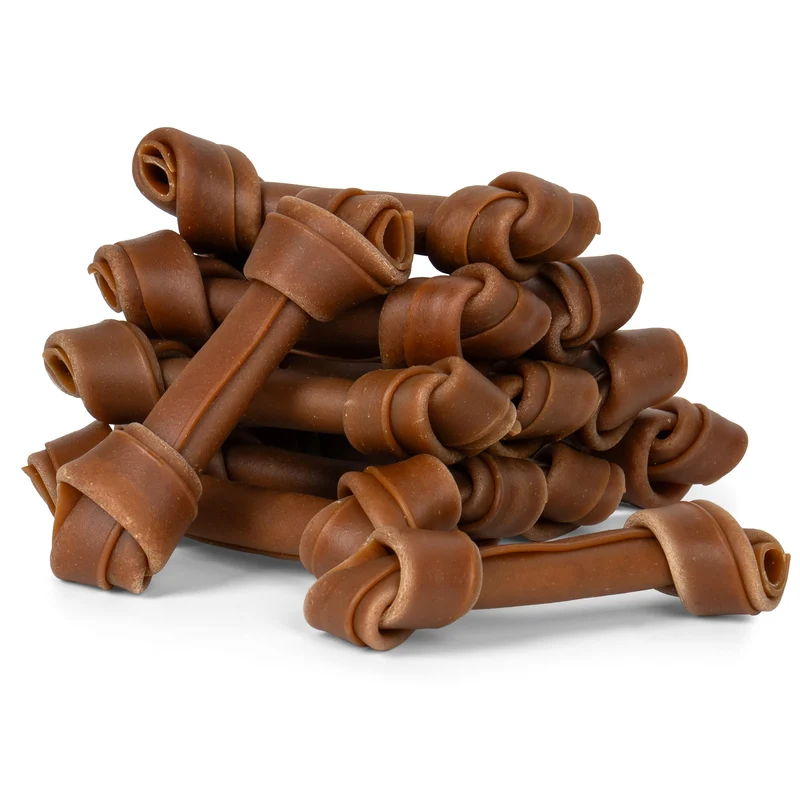 MON2SUN Os sans cuir – Friandises beurre d'arachide 5 pouces, 12 pièces, pour chiens petits et moyens