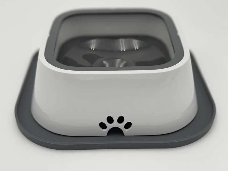 Ron Paws - Bol d'eau pour chien sans déversement avec tapis silicone