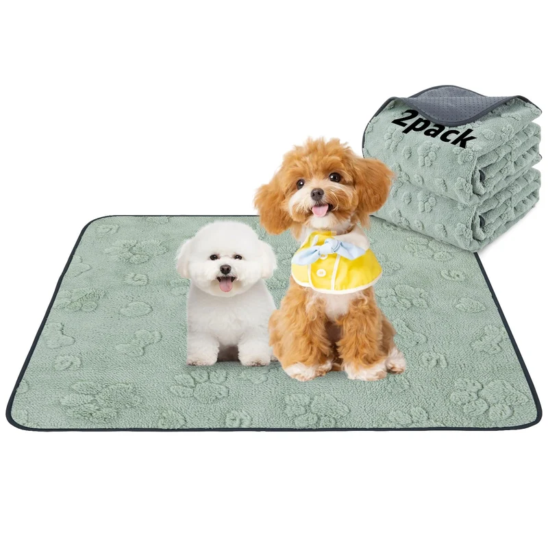 LOOBANI Tapis-pipi pour Chiens – Lot de 2 Tapis Absorbants, Lavables et Étanches