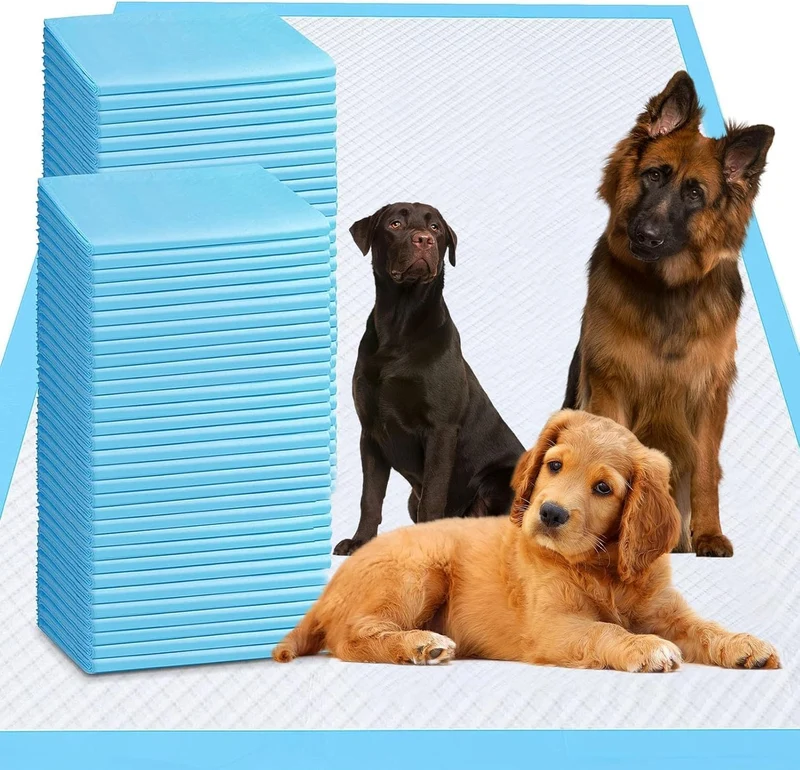 PJYRTOQ Tapis d’entraînement XXXXL pour Chiens 36x47 — 40 pièces, Ultra Absorbants et Anti-Fuite