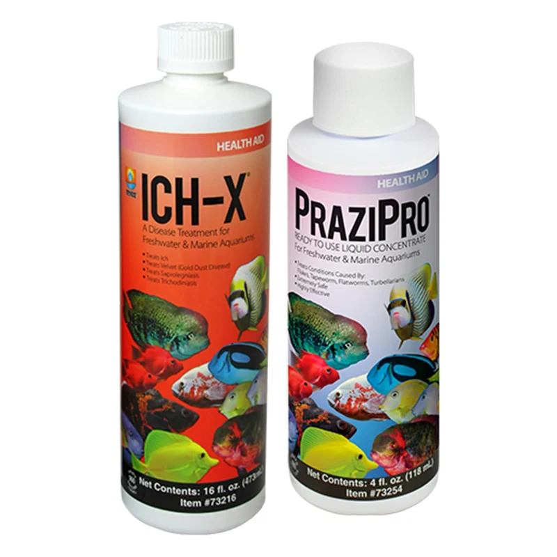 Trinity Treats ICH X 16 oz et PraziPro 4 oz pour eau douce – Lingette microfibre incluse