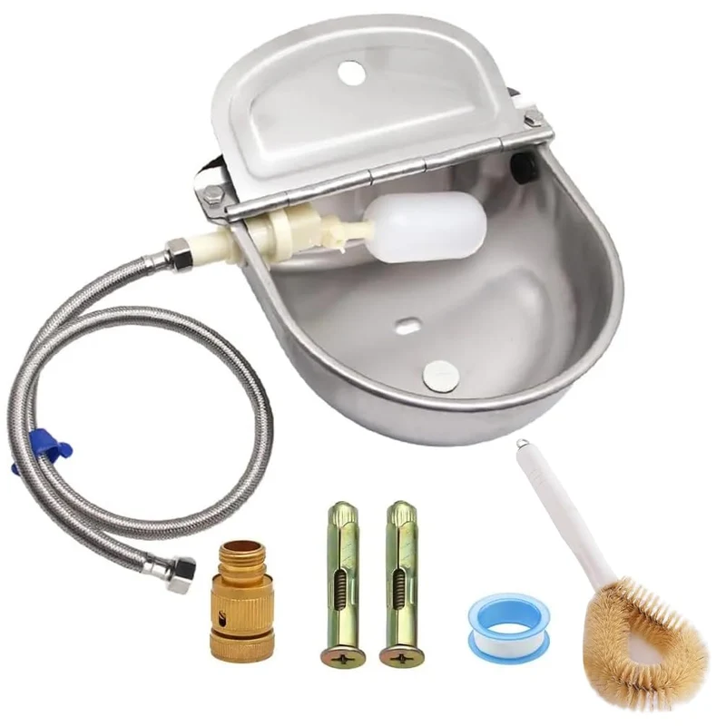 APlayfulBee Abreuvoir automatique en inox 304 avec flotteur et drainage – kit inclus