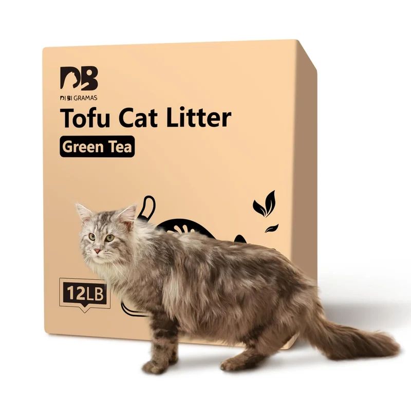 DI BI GRAMAS Litière Chattofu 12LB – Sans Poussière et Agglomération Rapide
