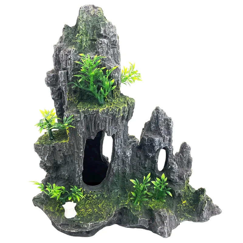 VMCN Décor d’Aquarium Très Grand: Roche, Montagne et Caverne