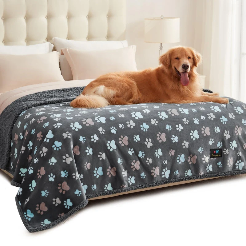 Luciphia Couverture Chien Imperméable XL 85x57 cm – Doux et Réversible