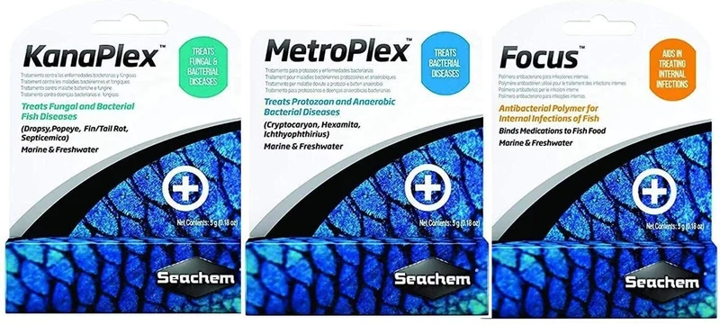 Generic Metroplex Kanaplex Focus Kit – Antibiotiques pour Aquarium Eau Douce et Eau de Mer