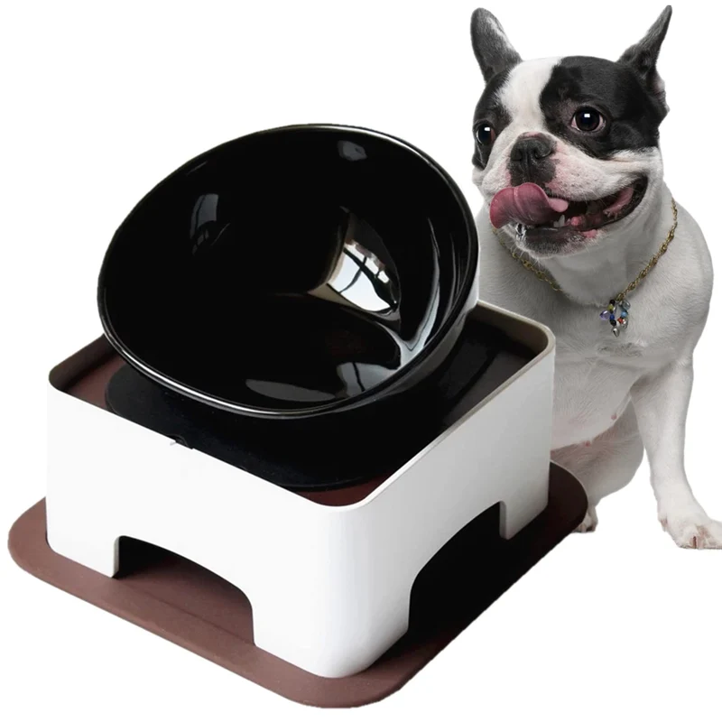 Umisun Bol en Céramique pour Bouledogue – Surélevé et Anti-Dérapant