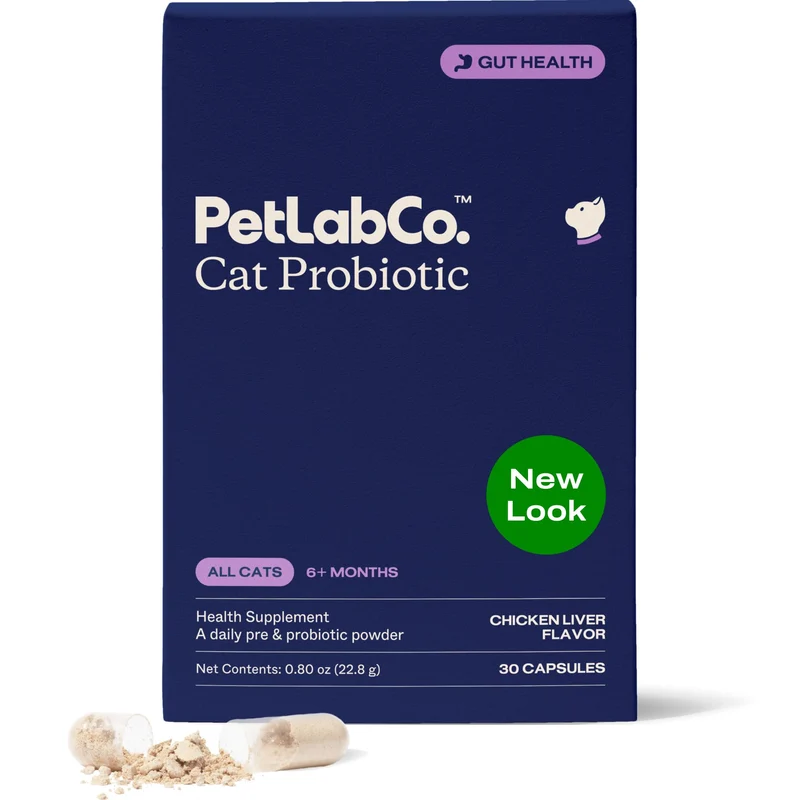 PetLab Co. Probiotiques pour Chats – Digestion et Immunité, 30 Capsules