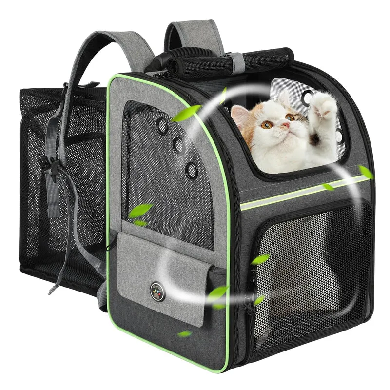 worfty Sac à Dos Transporteur pour Chats — Grand Modèle Souple, Agrandi et Conforme en Cabine