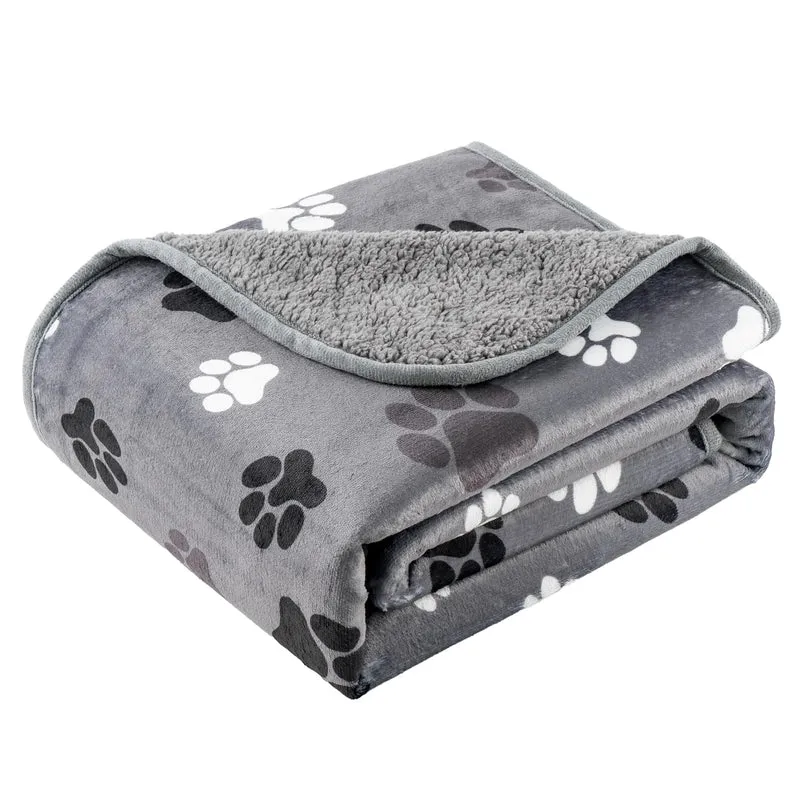 CAPT.SNOOZE Couverture Chien Imperméable 50x60 – Douceur Sherpa et Protection Canapé