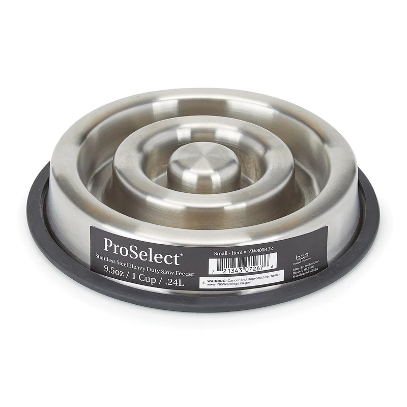 Master Grooming Tools ProSelect Bol Lent en Acier Inoxydable – Petit