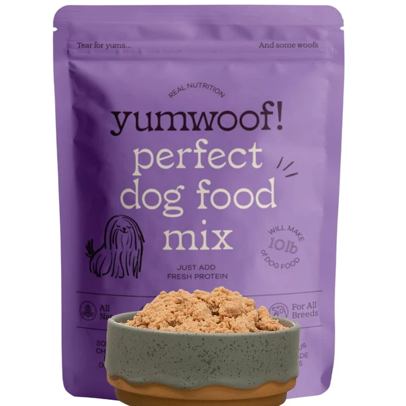 Mélange Yumwoof pour chien sans céréales – Goût amélioré, environ 4,5 kg de repas maison