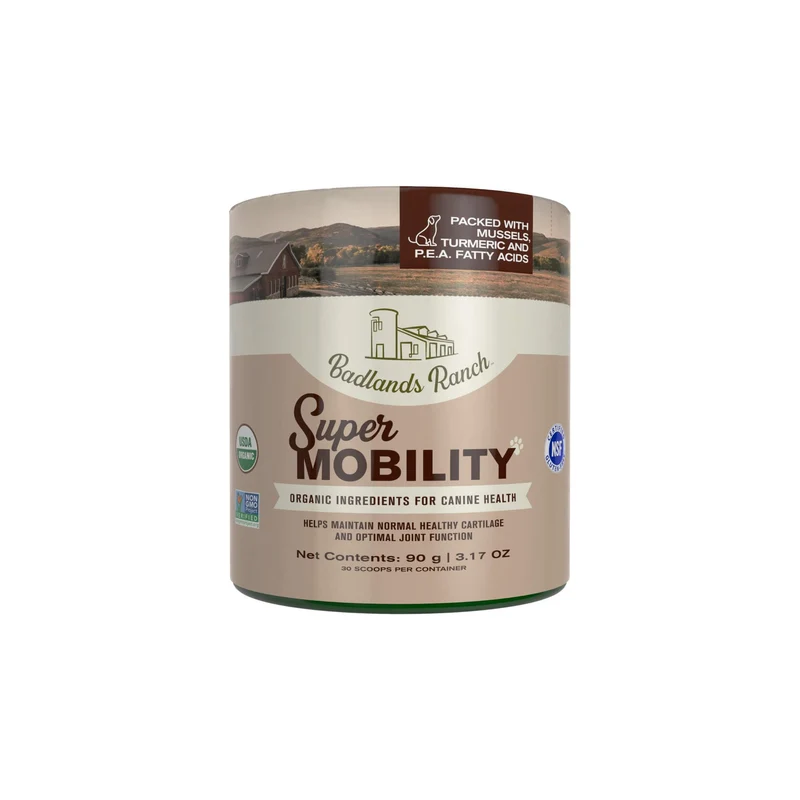 Badlands Ranch par Katherine Heigl – Supplément Canin Mobilité et Cartilage (90 g, 30 dosettes)