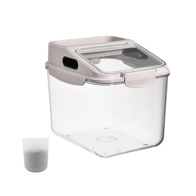 Fhiny Conteneur de Stockage Alimentaire pour Chiens – 5,5 lb, Hermétique et Transparent