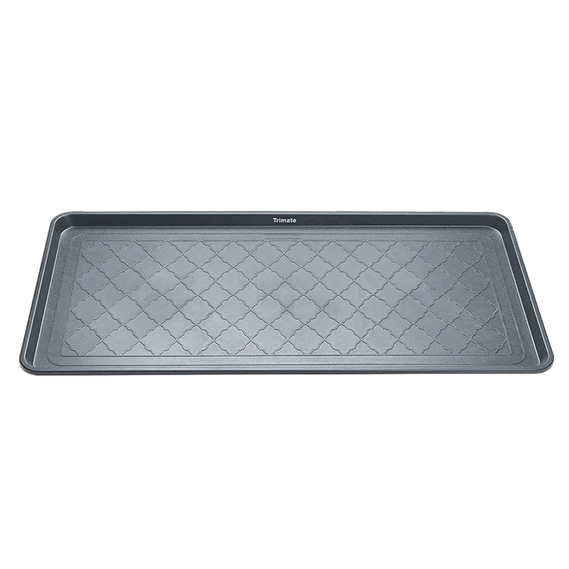 Trimate - Bac à Bottes Extra Large 40x20 pouces, Gris – Plastique résistant à l'eau, usage intérieur/extérieur