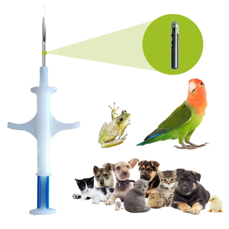 Manruta Puces ISO d’Identification pour Animaux — Lot de 20 Mini 1,25×7 mm