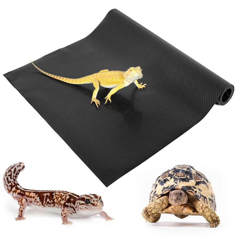 REPTI ZOO Tapis Substrat Terrarium 118 po x 23,6 po – Facile à Nettoyer et Durable