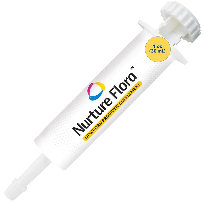Revival Animal Health Breeder's Edge Nurture Flora pour chiots et chatons | Colostrum, protéines et vitamines | 30 ml, facile à digérer