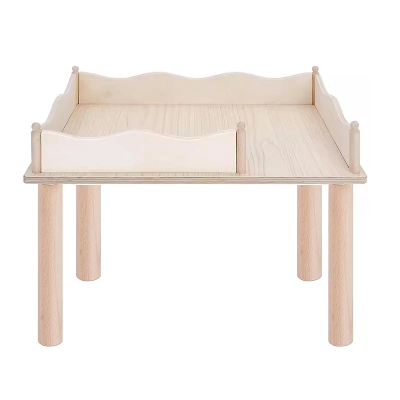 Niteangel Plateforme en bois pour hamster — Labyrinthe 2 chambres (Grand modèle)