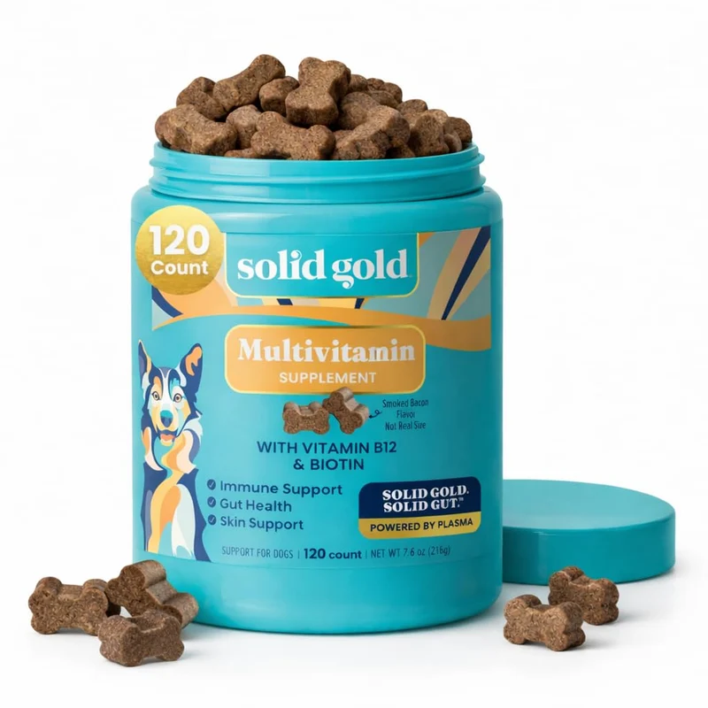 Solid Gold – Multivitamines pour chien, friandises douces saveur bacon