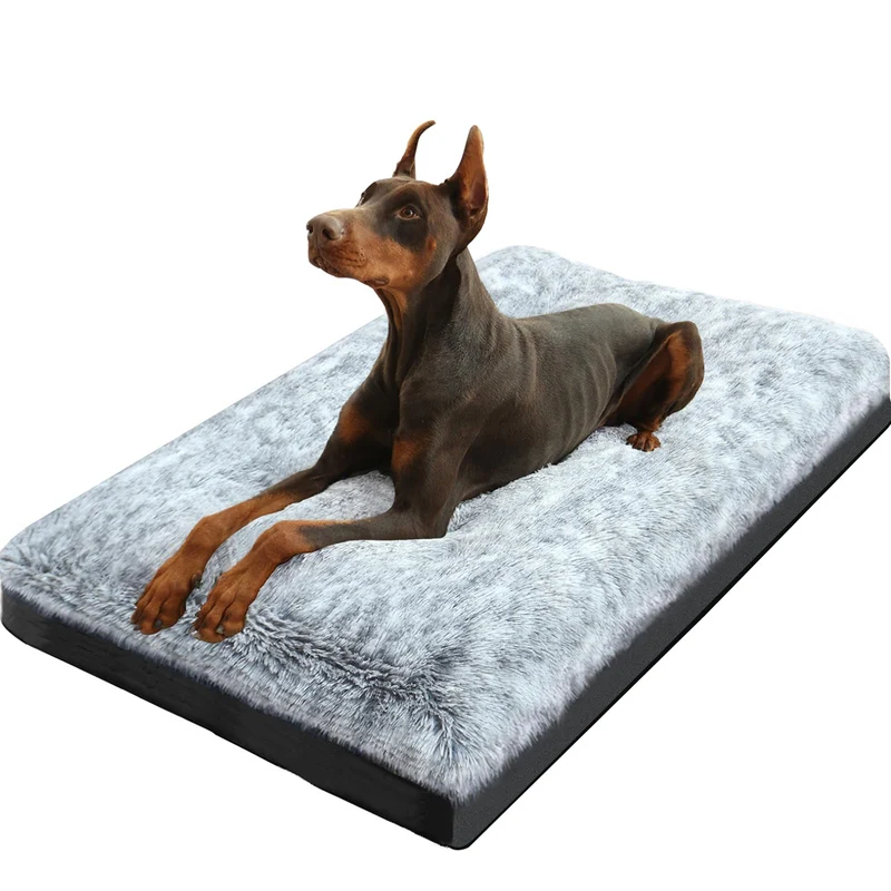 KISYYO Premium Lit Chien Orthopédique Lavable 41po Gris – Base Antidérapante