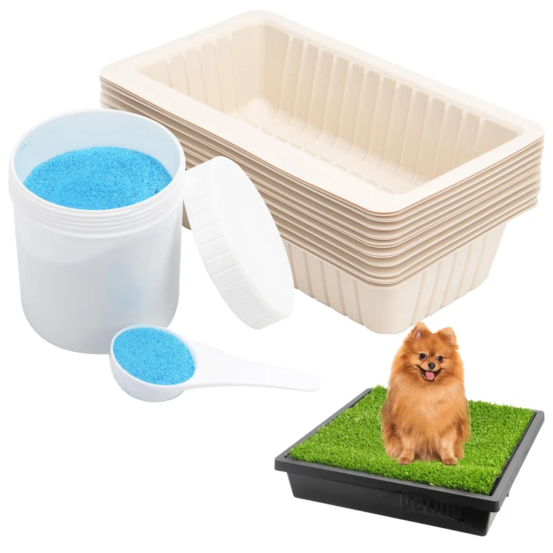 LUVCOSY — 20 recharges jetables pour PetSafe Pet Loo, plateaux en amidon de maïs