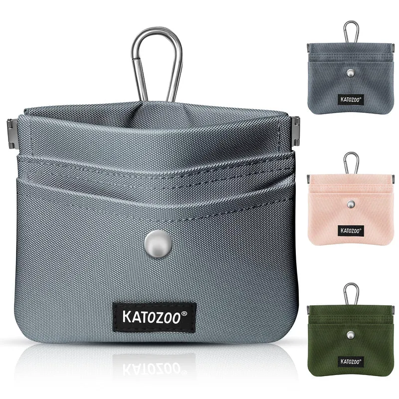 KATOZOO Poche Friandises Chien – Entraînement Étanche, Mains Libres (Gris)