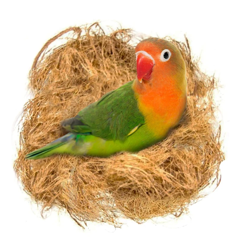SunGrow Fibre de Coco pour Petits Oiseaux — Substrat de Nid en Cage, Matériau de Nid pour Canaris et Perruches, 42 g