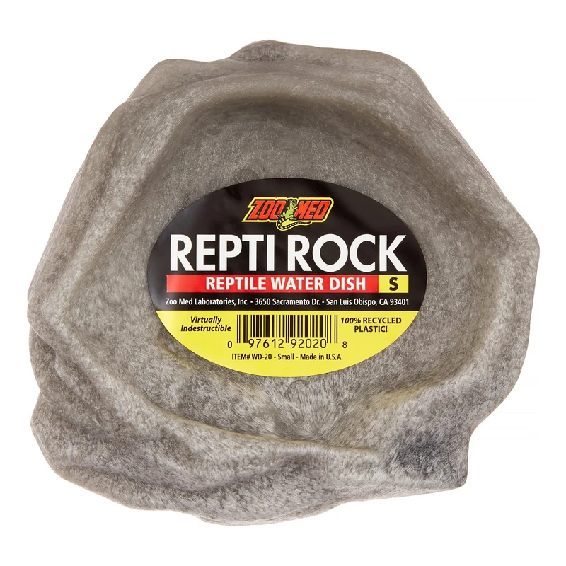 Zoo Med Reptile Rock : Bol d’Eau Petit et Roche – Durable et Sûr