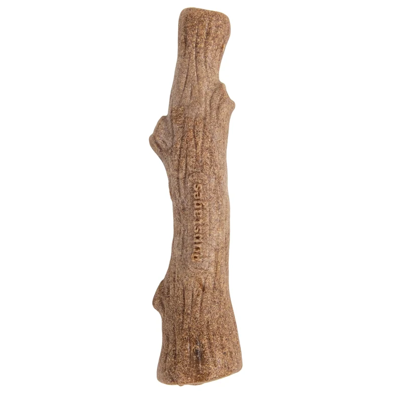 Pupstages Dogwood - Jouet Mastic Bois Réel pour Chiens Modérés (Petits, 5,4 pouces) - Saveur Naturelle