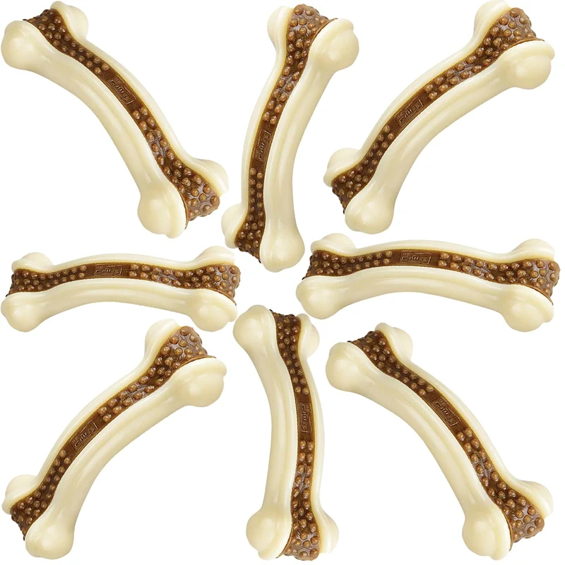 SPEREELER Os à Mâcher pour Chiens – Lot de 2, Saveur Boeuf, Nylon Durable
