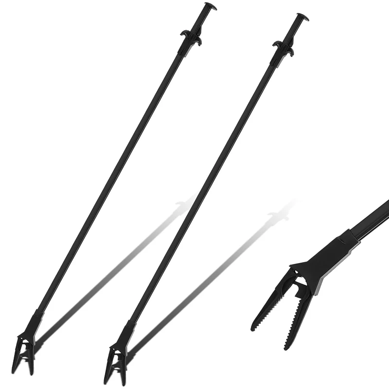 Gisafai – 2 Pinces d'Aquarium Plastiques, 27 Pouces, Outils Polyvalents pour Nourrissage et Elagage