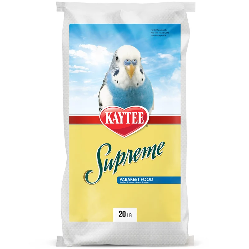 Kaytee Supreme Nourriture pour Perruche – Aliment pour Oiseaux de Compagnie, 20 lb (9,07 kg)