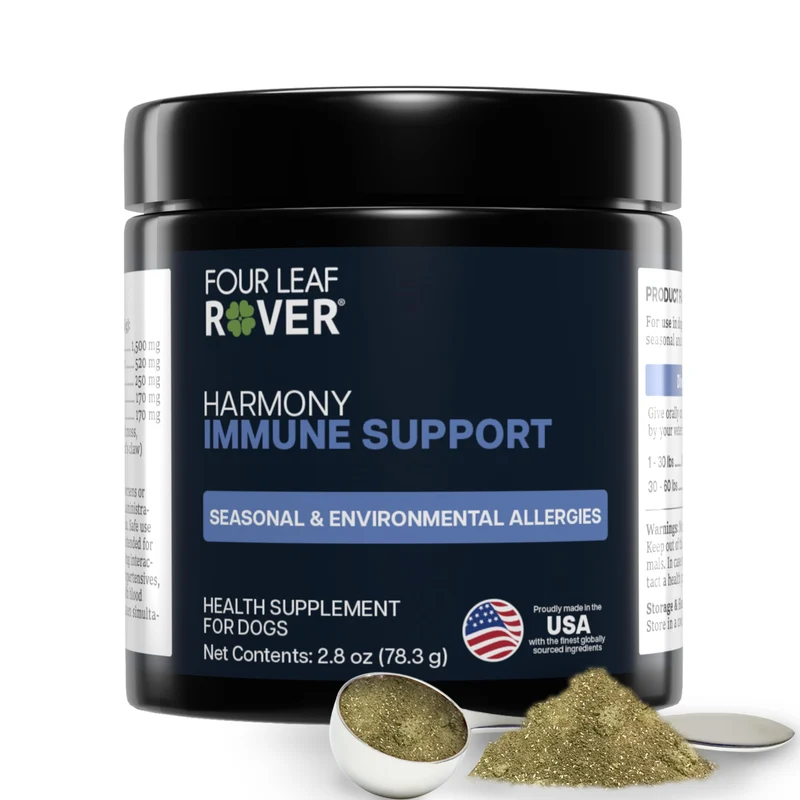 Harmony – Complément peau et pelage pour chiens, quercétine et soutien histamine – Formulé par un vétérinaire