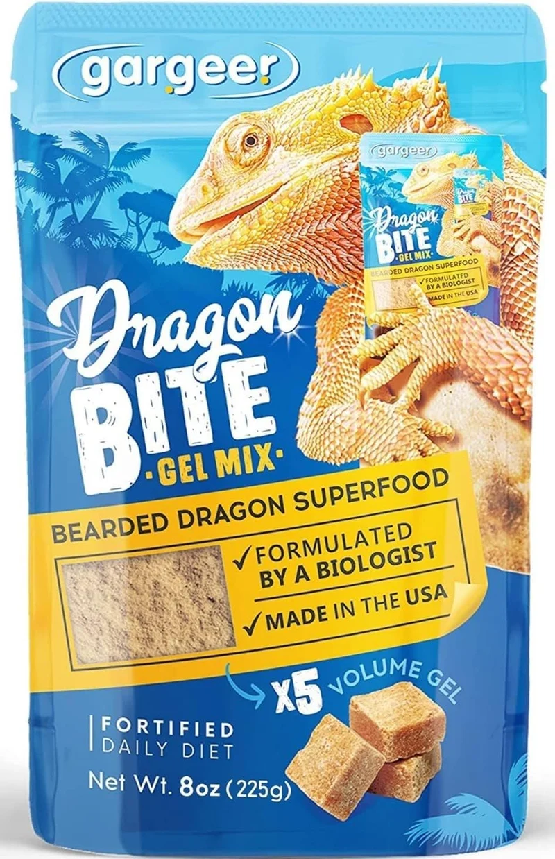 Gargeer Gel Alimentaire 8oz pour Dragon Barbu — Régime Gel Complet pour Jeunes et Adultes, Fabriqué aux États-Unis