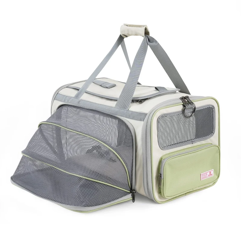 Pawaii Porte-chat TSA Approuvé – Sac de Transport Doux et Pliable avec Étiquette d’identification