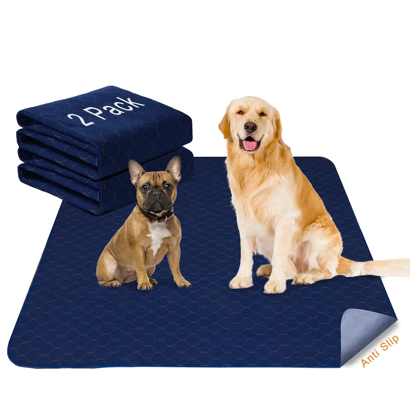 Trusupetta – 2 Pack Tapis Pipi Lavables 53x53 – Absorbants, Étanches, Antidérapants