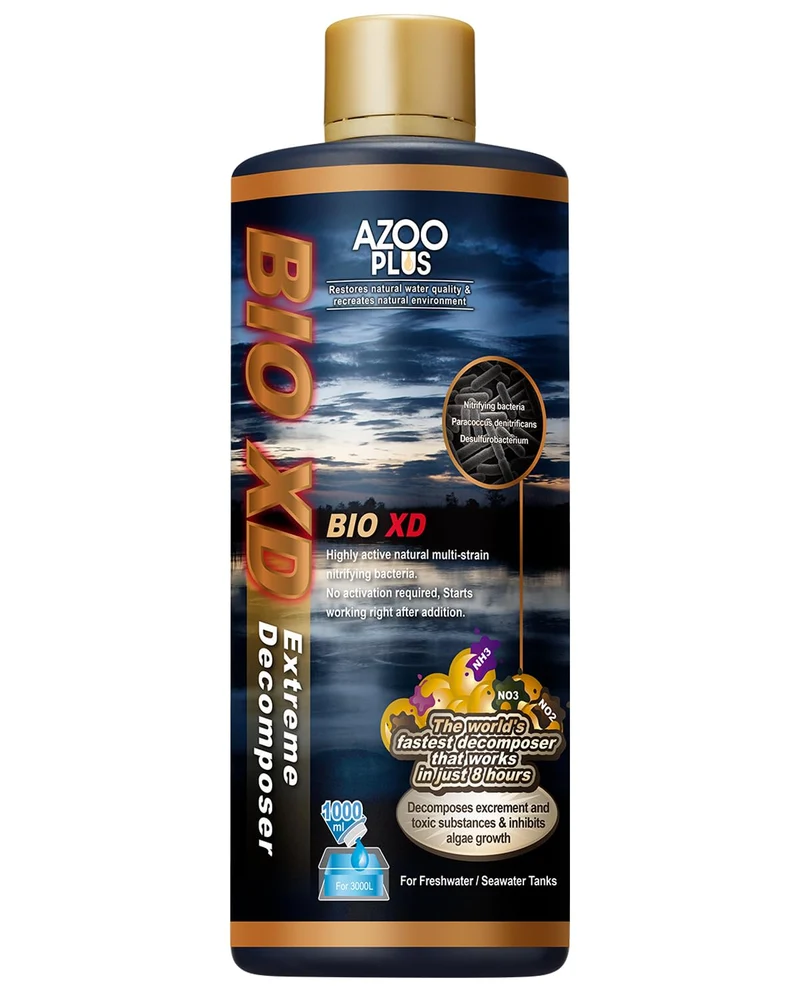 AZOOPLUS BIO XD – Bactéries nitrifiantes extrêmes pour aquarium (eau douce et marine) 1 L (33,8 oz)
