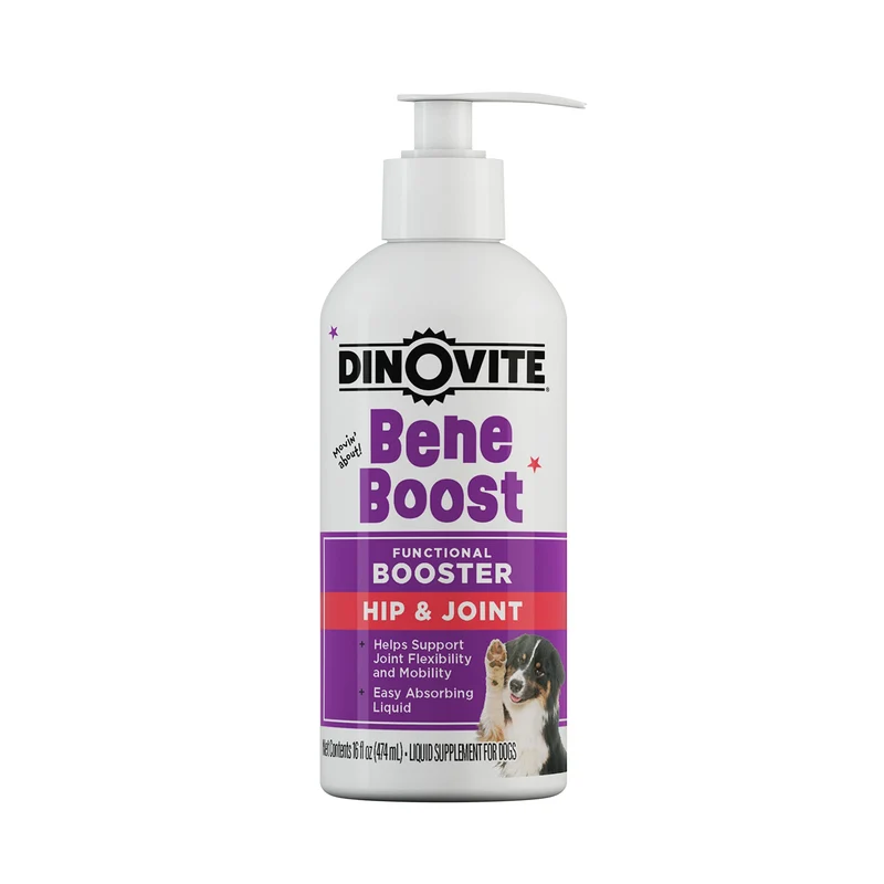 Dinovite BeneBoost Topper Liquide pour Chiens – Soutien des Articulations, Saveur Bacon, 177 ml