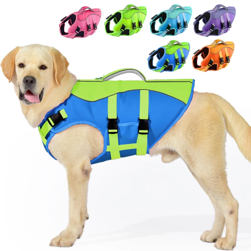 PETDSH Gilet de Sauvetage Chien Petit – Flottaison Élevée, Poignée et Réflectif