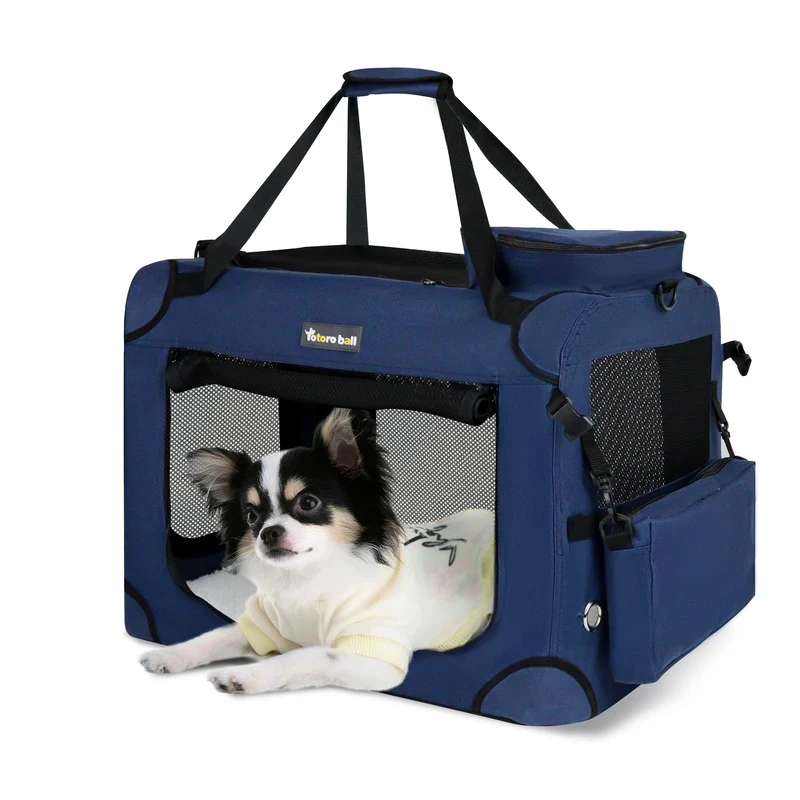 Totoro Ball Porteur Chat XL Bleu – Transport Doux et Pliable pour Chats jusqu’à 15 lb