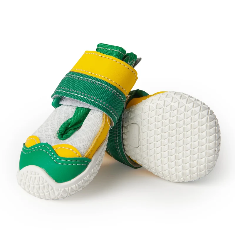 Spark Paws Bottines pour Chiens – Respirantes et Antidérapantes | Taille 6 | Vert Jaune