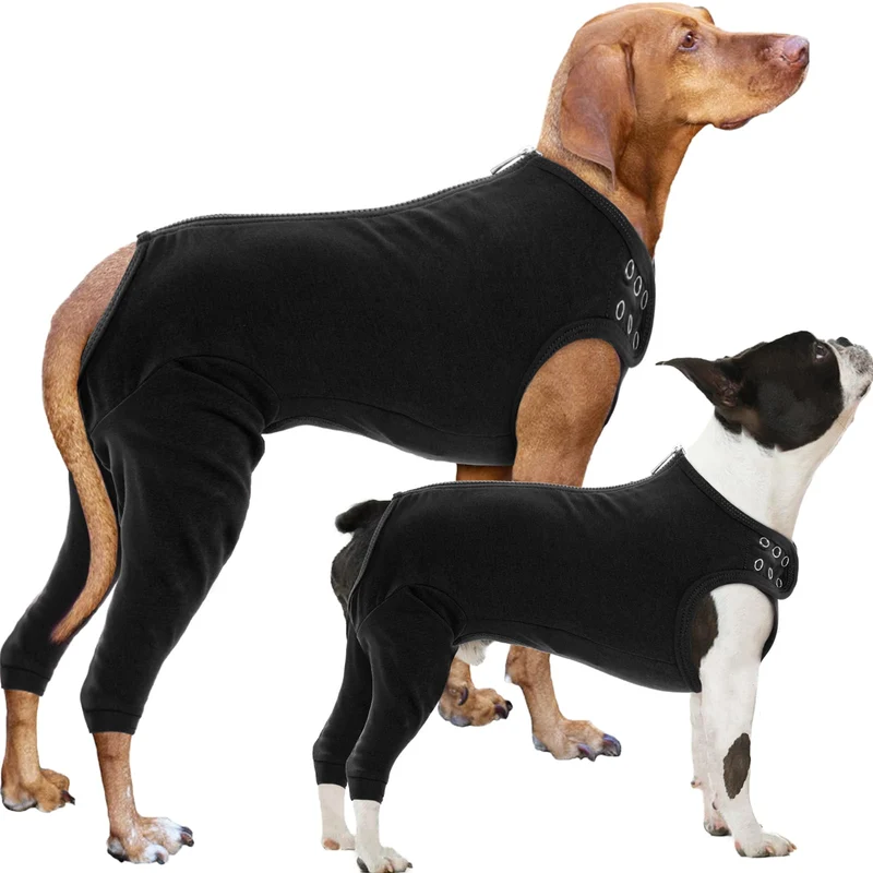 Nanaki Veste de Soin pour Chiens — Combinaison postopératoire avec manches et abdomen
