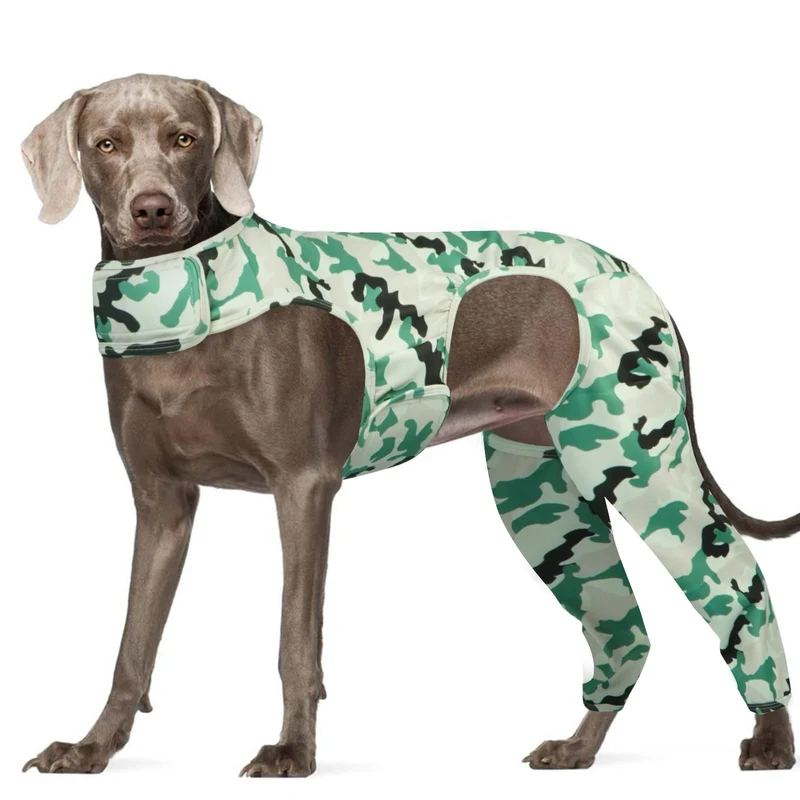 ROZKITCH Manchon de récupération patte arrière chien – Protège-plaies ajustable, camouflage, 3XL