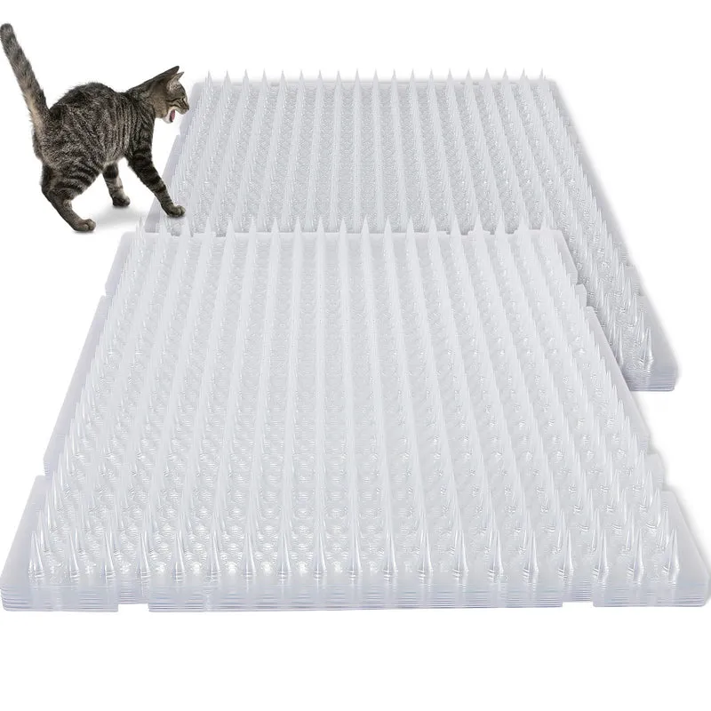 Nuanchu Tapis répulsif chat à piques – 20 pièces, 16x13 pouces, transparent