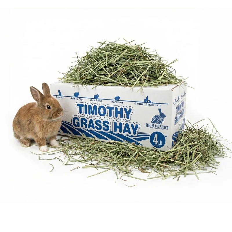 High Desert Foin de Timothe – 1ère Coupe pour Lapins et Cochons d’Inde, Foin Naturel et Fibres Élevées, 4 lb