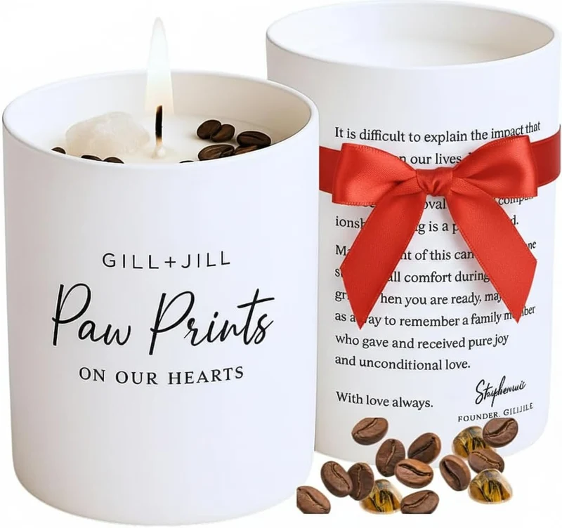 Gill + Jill – Bougie Mémorial pour Animaux en Cire de Soja Sans Paraffine