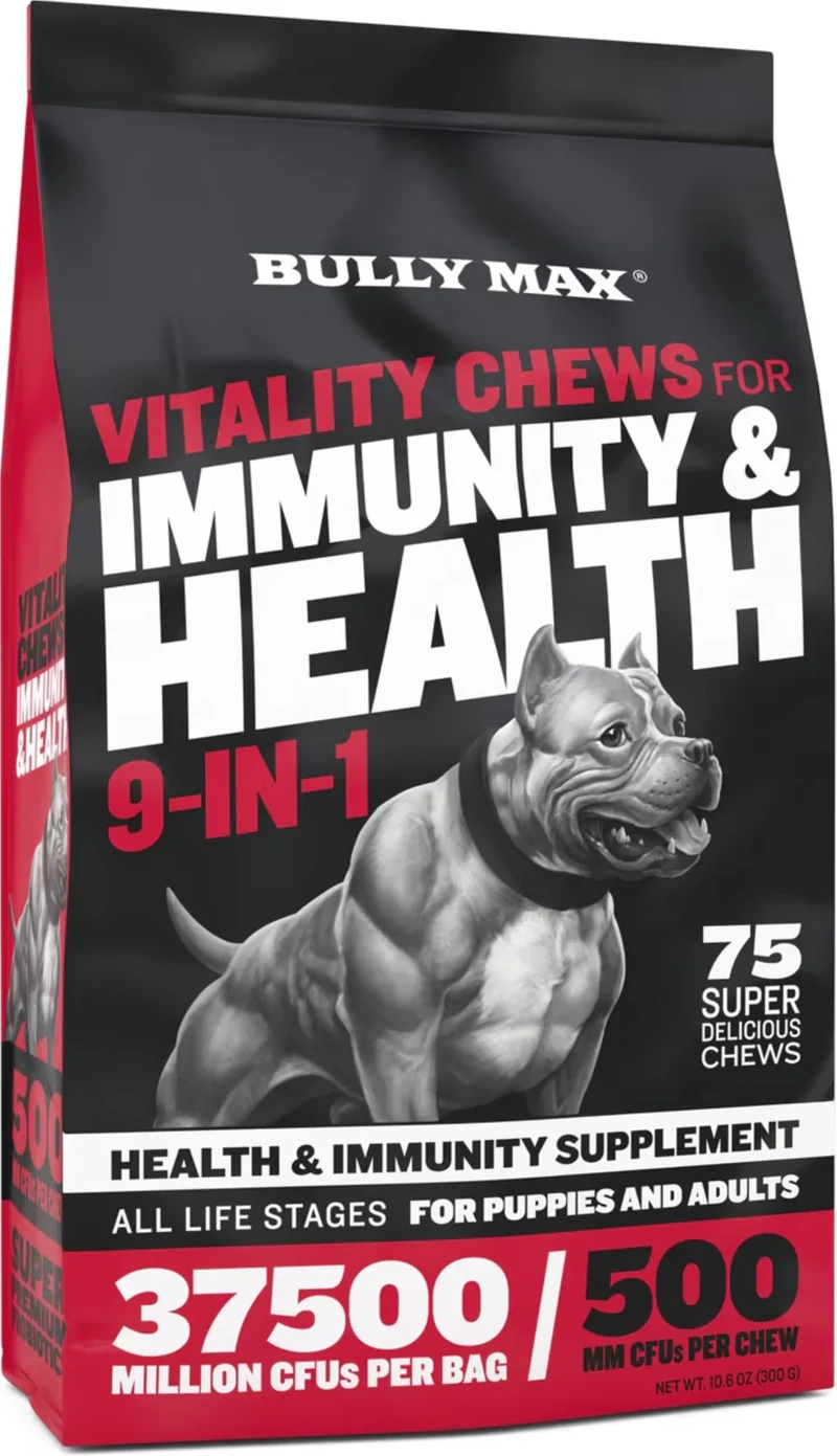 Bully Max – Gommes et Multivitamines pour Chien | Santé Totale, 75 Gommes